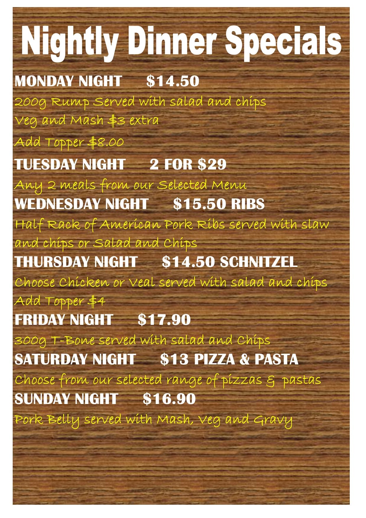 Dine park ridge tavern